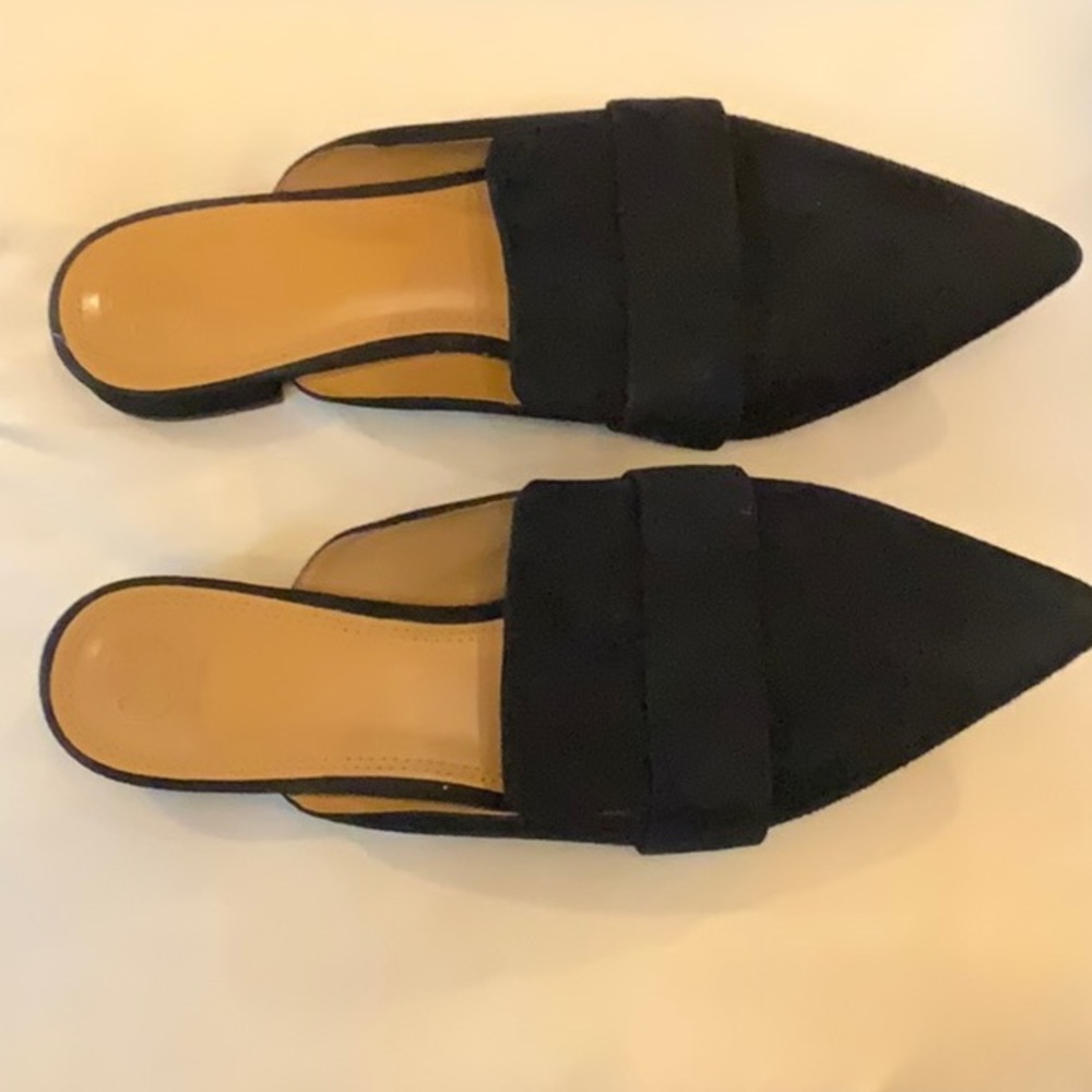 Tory Burch Pointed Suede Mules